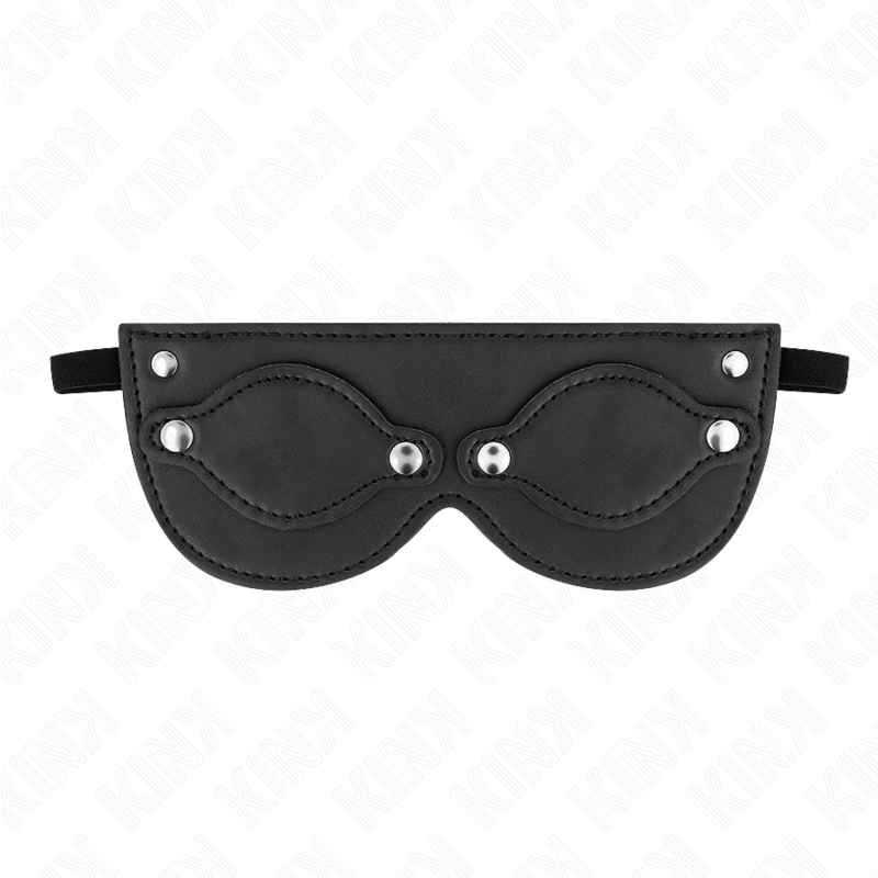 KINK MASKED ALLURE Masque Cuirette Cache-Yeux Détachables 22 X 9 Cm — vue détaillée