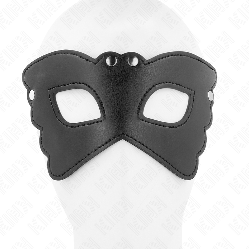 KINK MASKED ALLURE Masque Cuirette Forme Papillon 20 X 9 Cm - Aura Intime