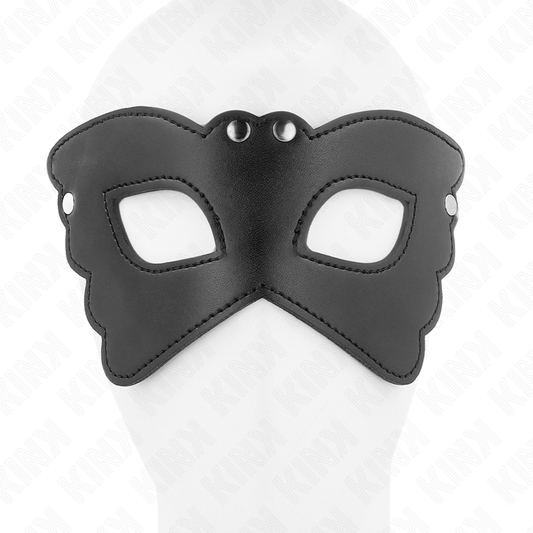 KINK MASKED ALLURE Masque Cuirette Forme Papillon 20 X 9 Cm - Aura Intime