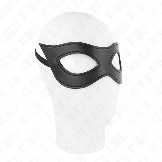 KINK MASKED ALLURE Masque Cuirette Modèle 2 23 X 7,5 Cm - Aura Intime