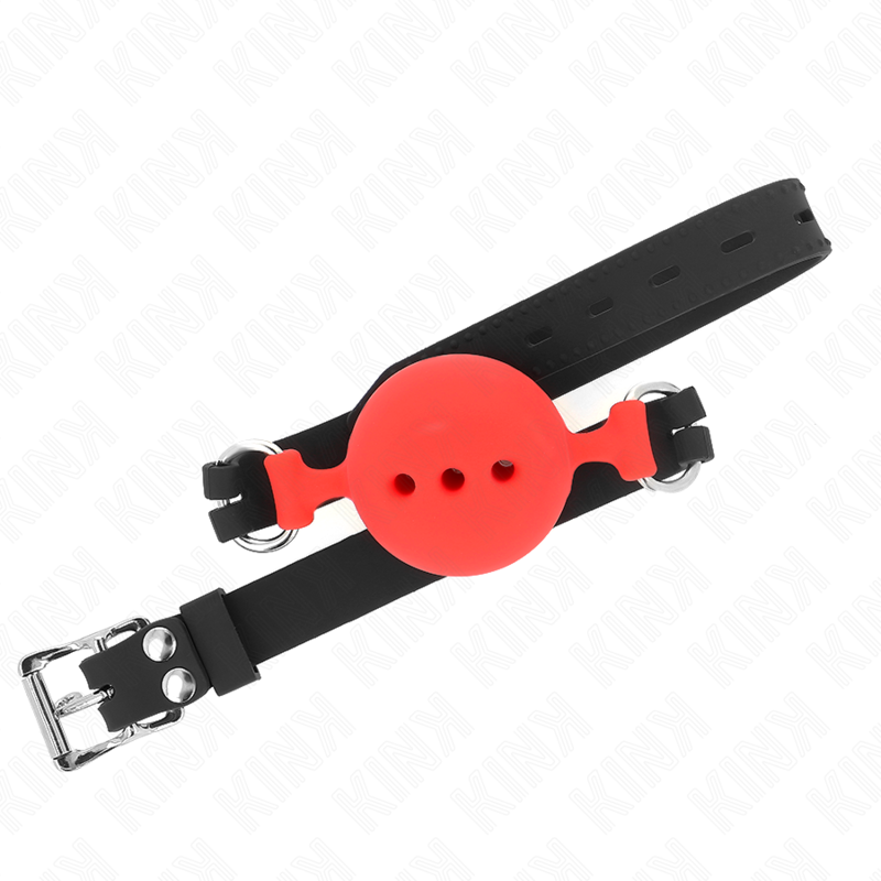 KINK COLLAR & GAG Bâillon Entièrement Silicone 55 X 2 Cm Boule 5 Cm Taille ... — vue alternative