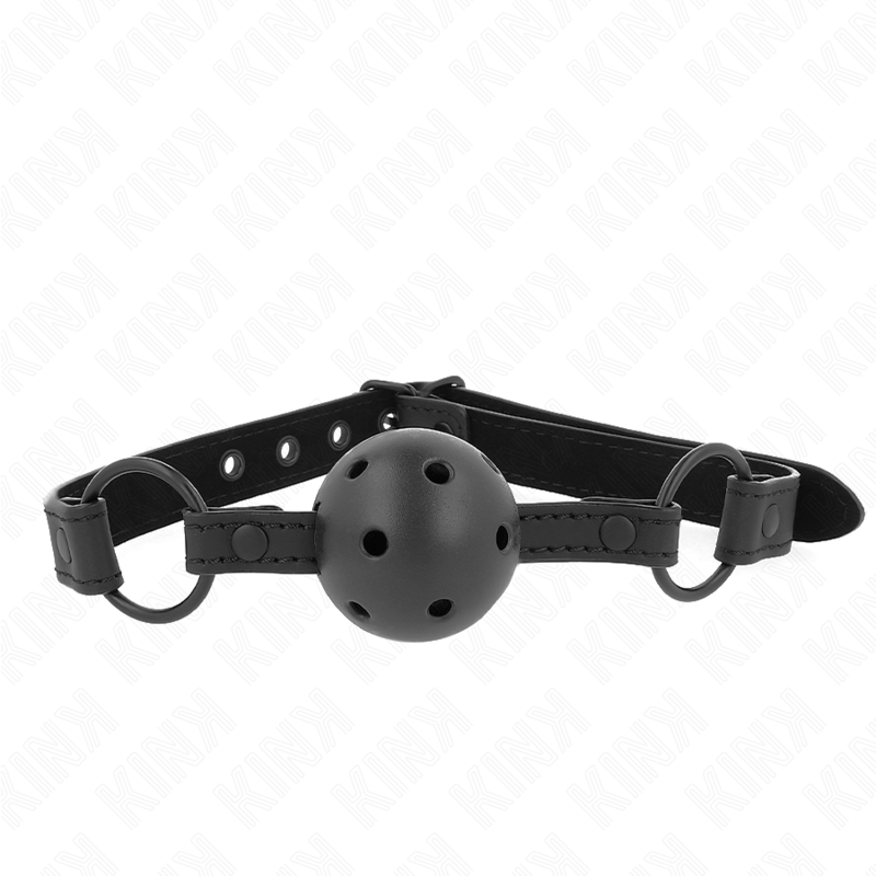 KINK COLLAR & GAG Balle Néoprène 4,5 Cm Bag 63,5 X 2 Cm Réglable 41 X 59 Cm — vue détaillée