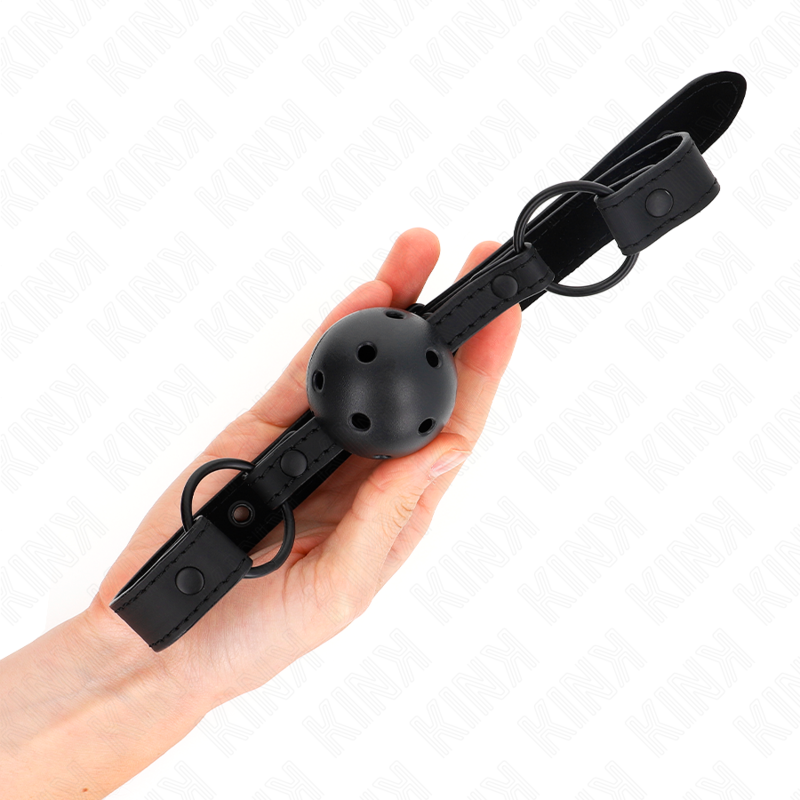KINK COLLAR & GAG Balle Néoprène 4,5 Cm Bag 63,5 X 2 Cm Réglable 41 X 59 Cm — vue alternative