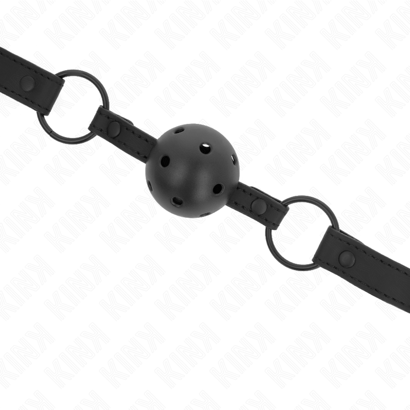 KINK COLLAR & GAG Balle Néoprène 4,5 Cm Bag 63,5 X 2 Cm Réglable 41 X 59 Cm — vue arrière