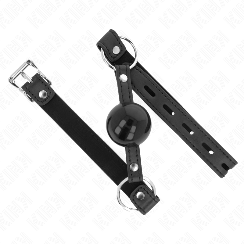 KINK COLLAR & GAG Bâton Tpe Balle 4 Cm Serrure Noire 60 X 2 Cm — vue détaillée