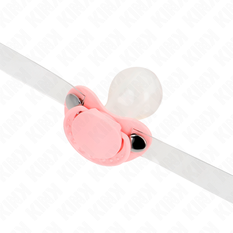 KINK COLLAR & GAG Gag Forme Sucette Rose 5,5 X 4 Cm Ajustable 43-60 Cm — vue arrière