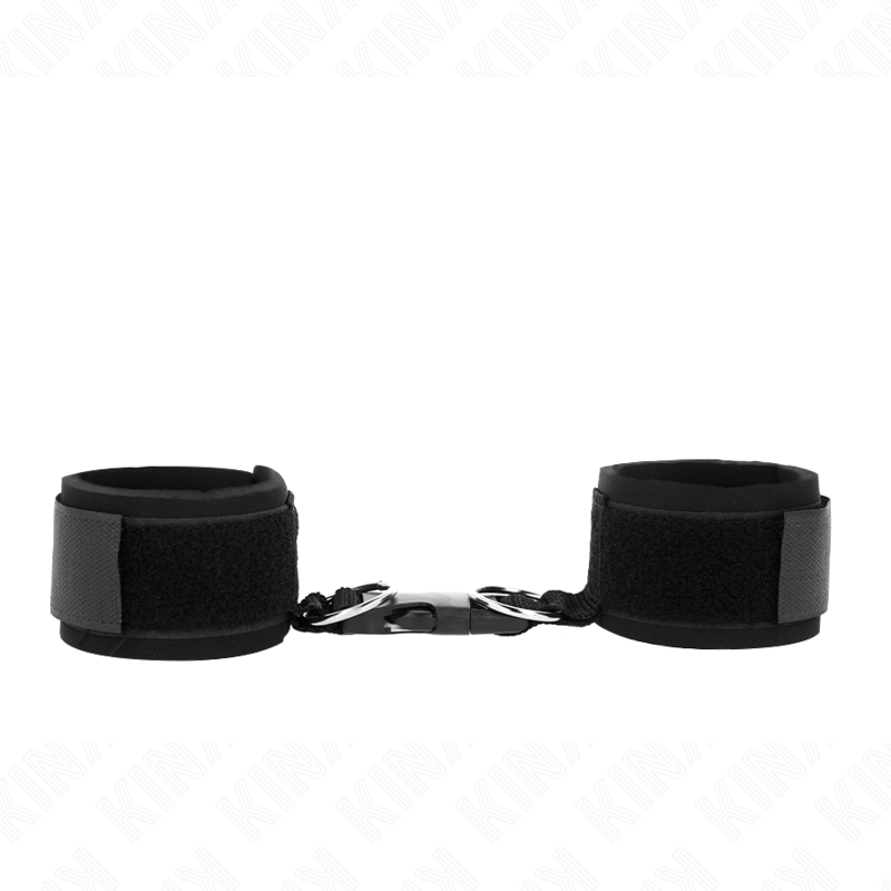 KINK WRIST RESTRAINT Appui-Poignet Néoprène À Attaches Boucles Noir Réglable 2... - Aura Intime