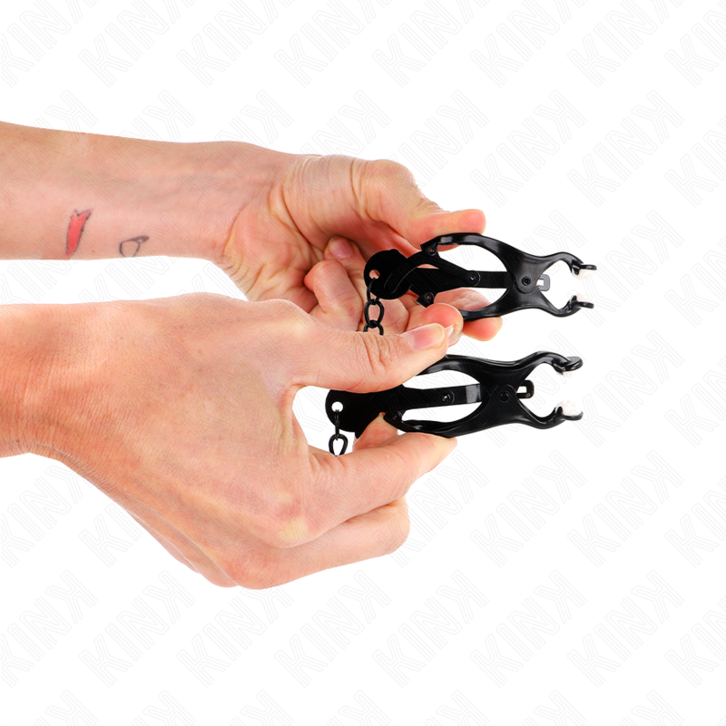 KINK NIPPLE GRIP Pinces À Metelles Trèfle Japonais Chaîne Noir 30 Cm — vue alternative