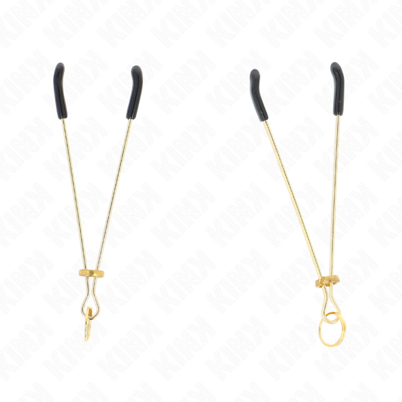 KINK NIPPLE GRIP Pinces À Matelons Fines Or 7 Cm - Aura Intime