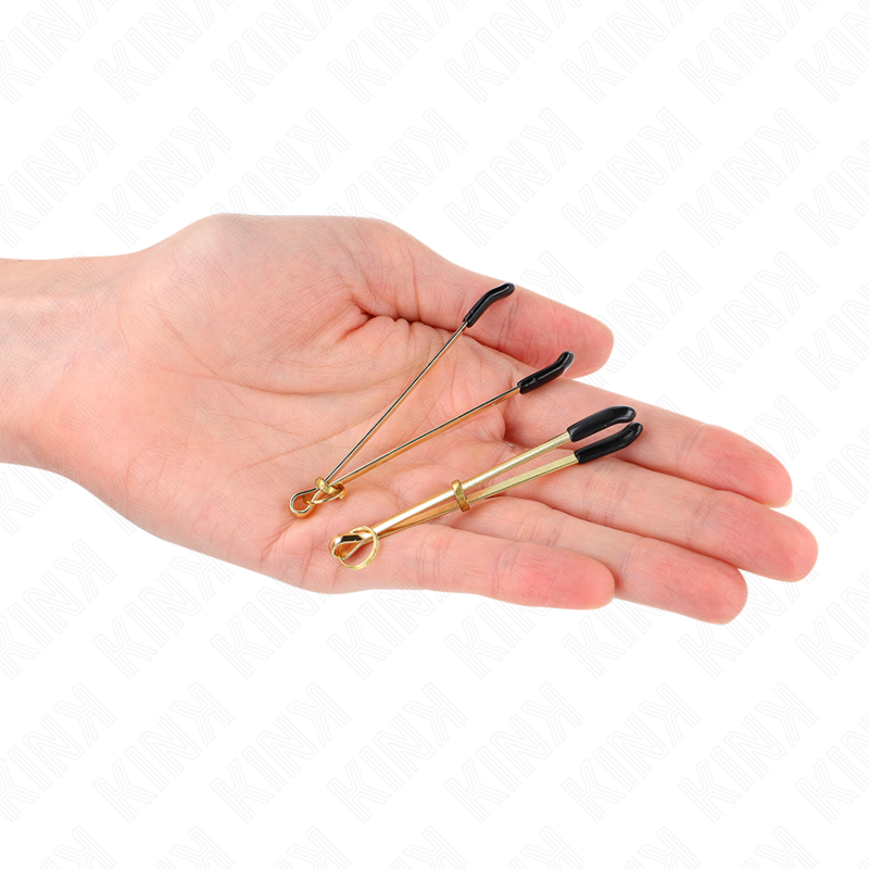 KINK NIPPLE GRIP Pinces À Matelons Fines Or 7 Cm — vue arrière
