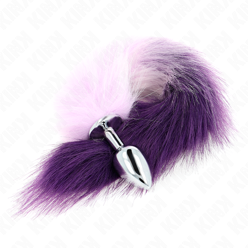 KINK PLEASURE PLUGS Plug Anal Taille S 7 X 3 Cm Queue Synthétique 40 Cm Violet — vue alternative