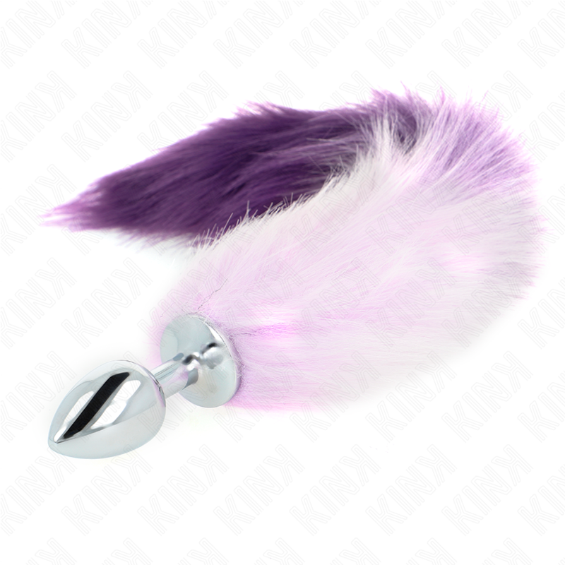 KINK PLEASURE PLUGS Plug Anal Taille S 7 X 3 Cm Queue Synthétique 40 Cm Violet — vue détaillée
