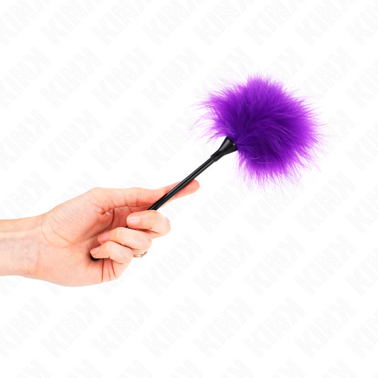 KINK IMPACT & TOUCH Plumes Tickle Violes Utilisées Kit Bondage 27 Cm - Aura Intime
