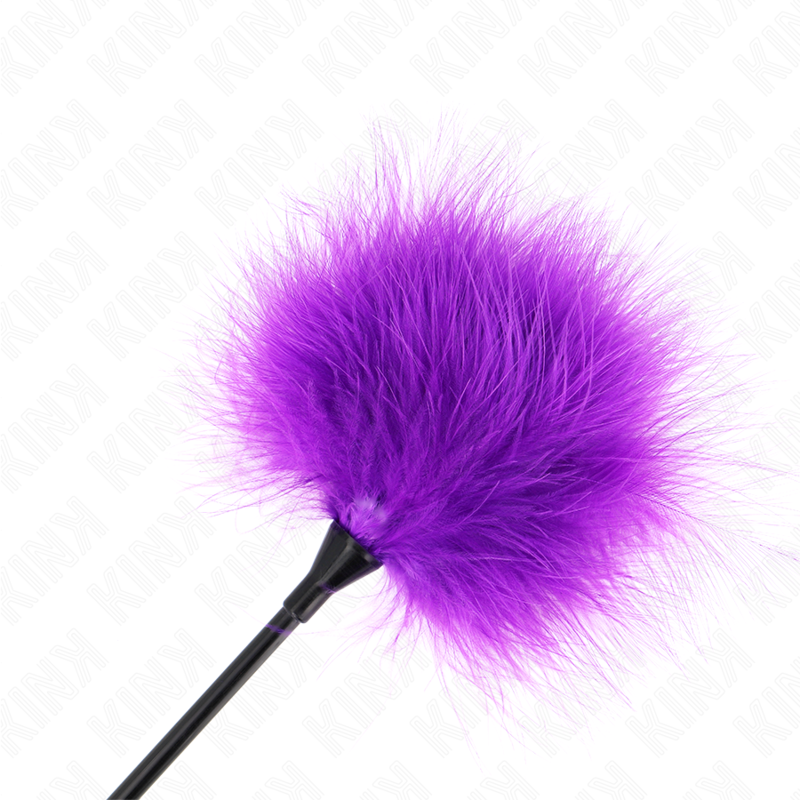 KINK IMPACT & TOUCH Plumes Tickle Violes Utilisées Kit Bondage 27 Cm — accessoires inclus
