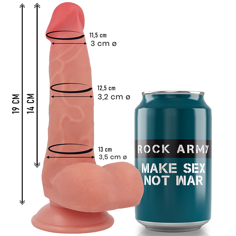 ROCK ARMY RENARD SILICONE LIQUIDE 19 CM -O- 3,2 CM — vue alternative