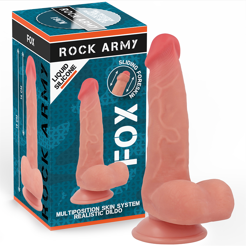 ROCK ARMY RENARD SILICONE LIQUIDE 19 CM -O- 3,2 CM - Aura Intime