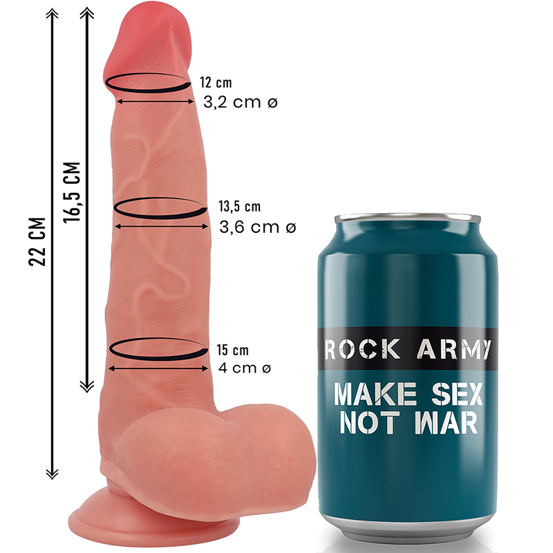 ROCK ARMY RANGER SILICONE LIQUIDE 22 CM -O- 3,6 CM — vue alternative