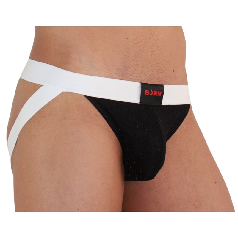 BURN 004 Jock Noir Brillant / Blanc S — vue détaillée