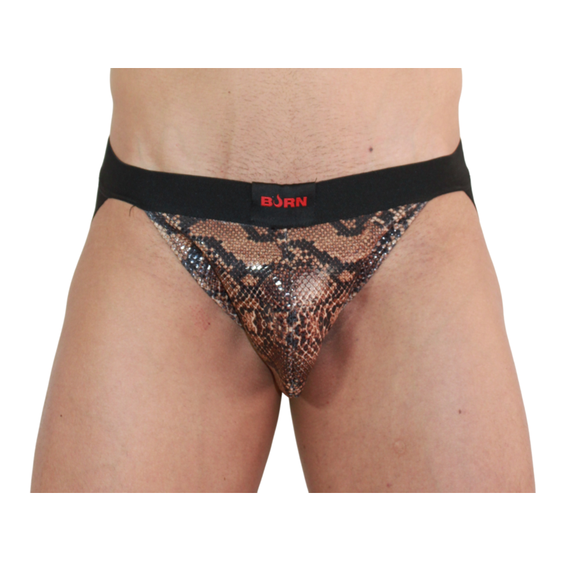 BURN 002 Jock Snake Noir M - Aura Intime