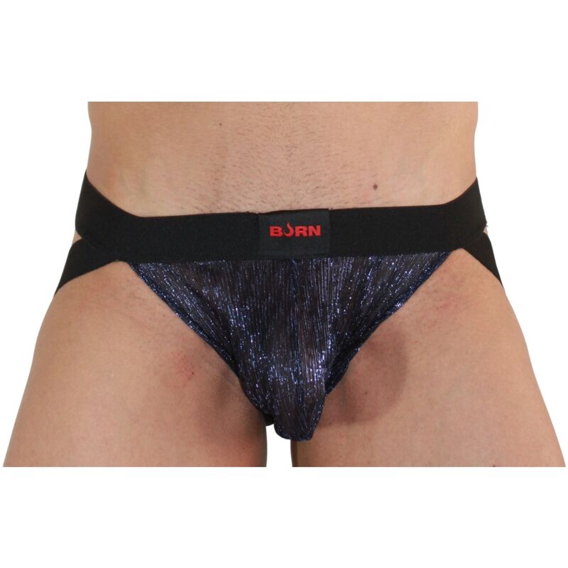 BURN 006 Jock Bleu Brillant / Noir L - Aura Intime