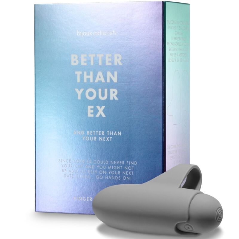 BIJOUX PETITS BONBONS Mieux Que Votre Ex Vibrateur Bullet 10 Vibrations Gris — vue détaillée