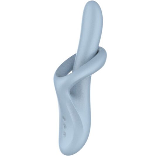 SATISFYER VIBRATOR Heat Flex 4 Vibrateur Effet Chaleureux 12 Vibrations Bleu - Aura Intime