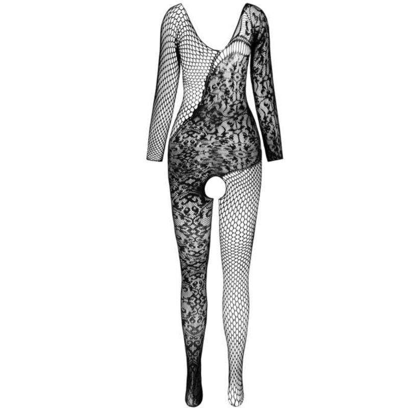 PASSION WOMAN BODYSTOCKINGS Bs 107 Bodystocking Noir Taille Unique — vue alternative