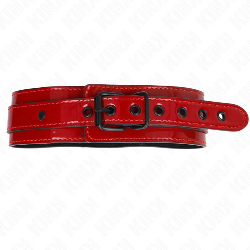 KINK COLLAR & GAG Collier Ajustable Rouge Vin 37,5-49,5 Cm X 5 Cm — vue alternative