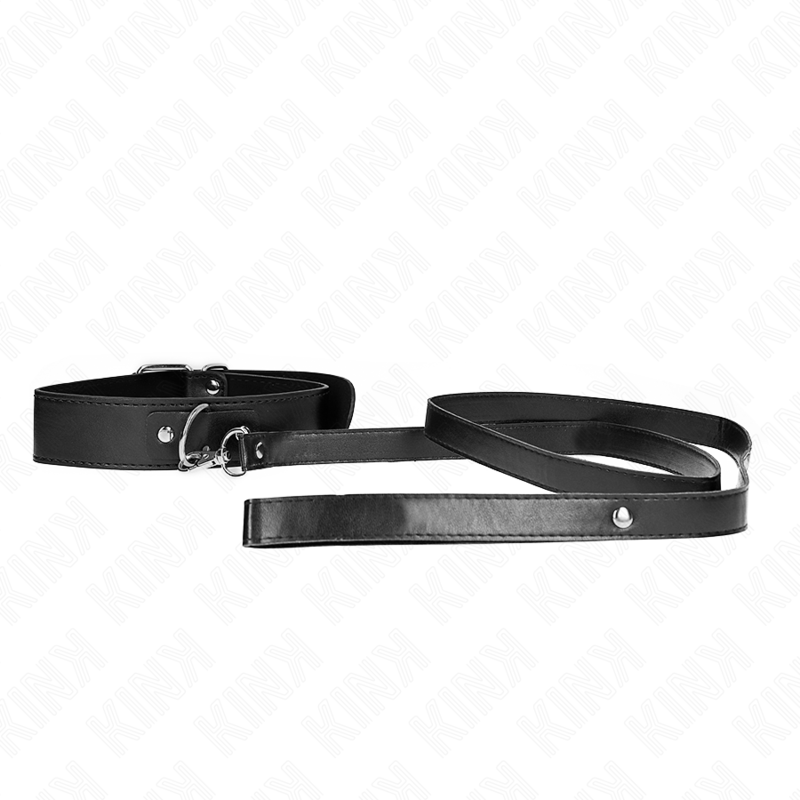 KINK COLLAR & GAG Collier Ceinture 116 Cm Bracelet Noir Ajustable 32-50 Cm ... — vue alternative