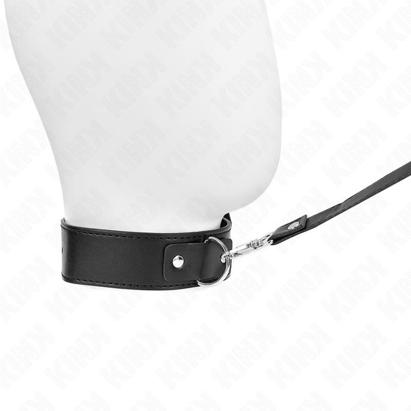 KINK COLLAR & GAG Collier Ceinture 116 Cm Bracelet Noir Ajustable 32-50 Cm ... — accessoires inclus