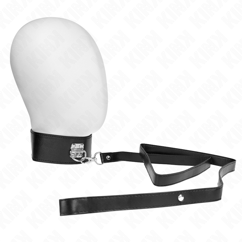 KINK COLLAR & GAG Collier Ceinture 116 Cm Modèle 2 Réglable 36-43 Cm X 5 Cm - Aura Intime