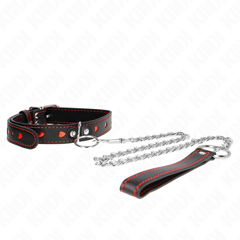 KINK COLLAR & GAG Collier Bracelet 65 Cm Détails Coeur 52,5 X 2,5 Cm — vue alternative
