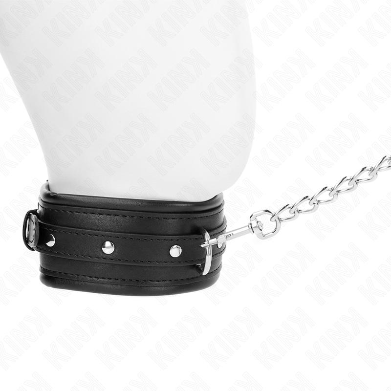 KINK COLLAR & GAG Collier Bracelet À Boucle Brillante 65 Cm 48,5 Cm X 5,3 Cm — vue arrière