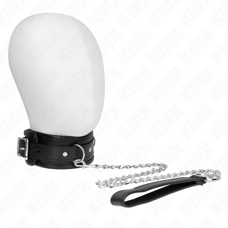 KINK COLLAR & GAG Collier Modèle Basic Laisse 65 Cm Modèle 1 53 X 6 Cm - Aura Intime