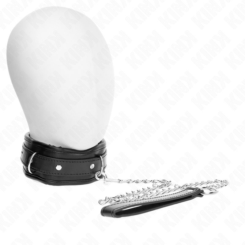 KINK COLLAR & GAG Collier Lourd Ceinture 65 Cm Modèle 1 Réglable 36,5-50 Cm - Aura Intime