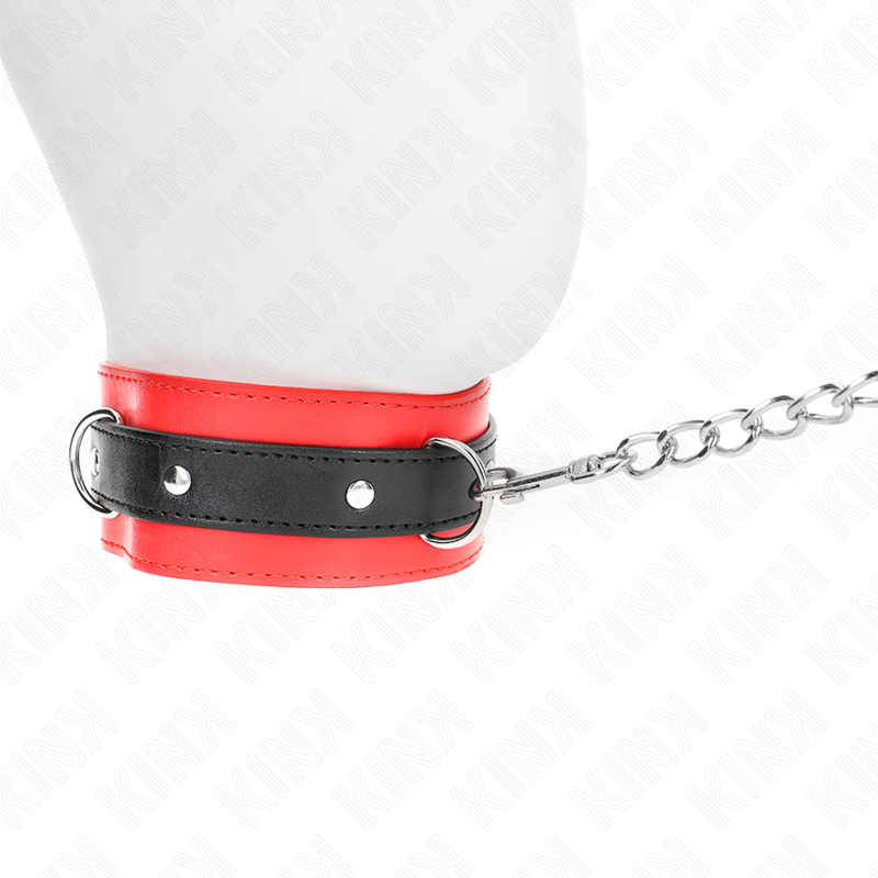 KINK COLLAR & GAG Collier Ceinture 65 Cm Sangle Rouge 54 X 4,5 Cm — vue détaillée