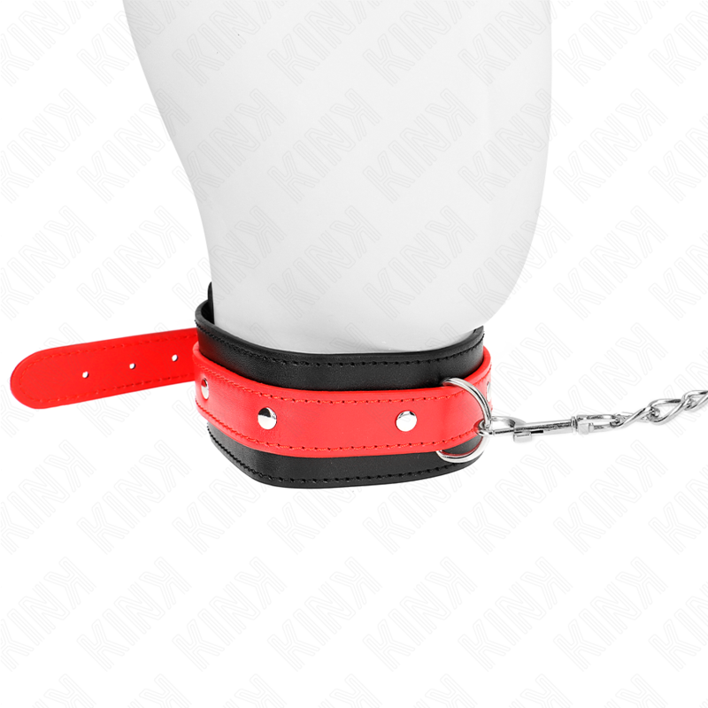 KINK COLLAR & GAG Collier Bracelet Rouge 65 Cm Ajustable 36-43 Cm X 5 Cm — vue alternative