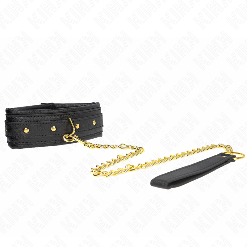 KINK COLLAR & GAG Collier Bracelet Imitation Cuir Éponge Modèle 1 Réglable ... — vue détaillée