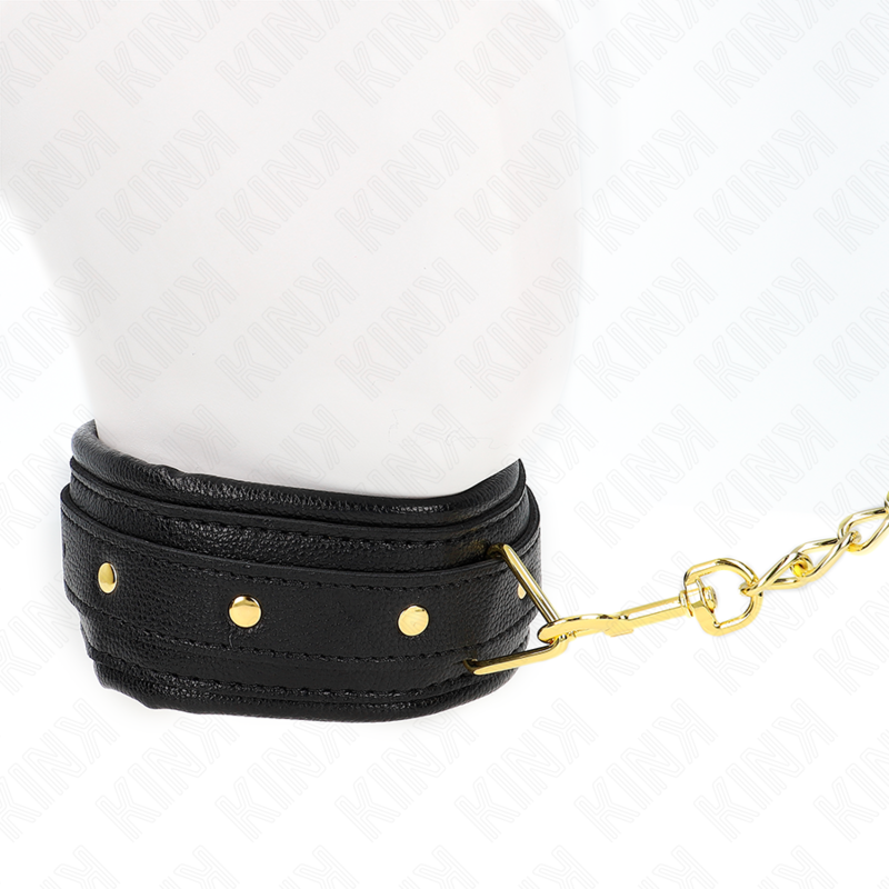 KINK COLLAR & GAG Collier Bracelet Imitation Cuir Éponge Modèle 1 Réglable ... — vue arrière