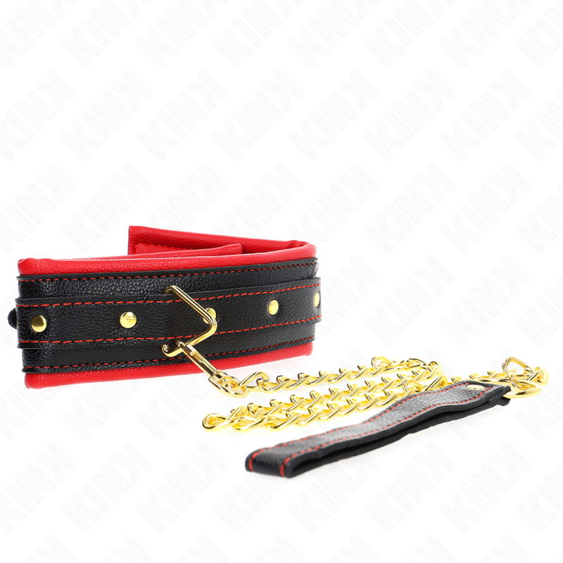 KINK COLLAR & GAG Collier Bracelet Imitation Cuir Éponge Modèle 2 Réglable ... — vue alternative
