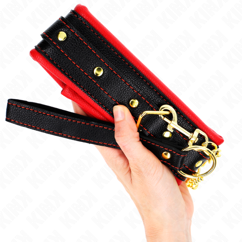 KINK COLLAR & GAG Collier Bracelet Imitation Cuir Éponge Modèle 2 Réglable ... — accessoires inclus
