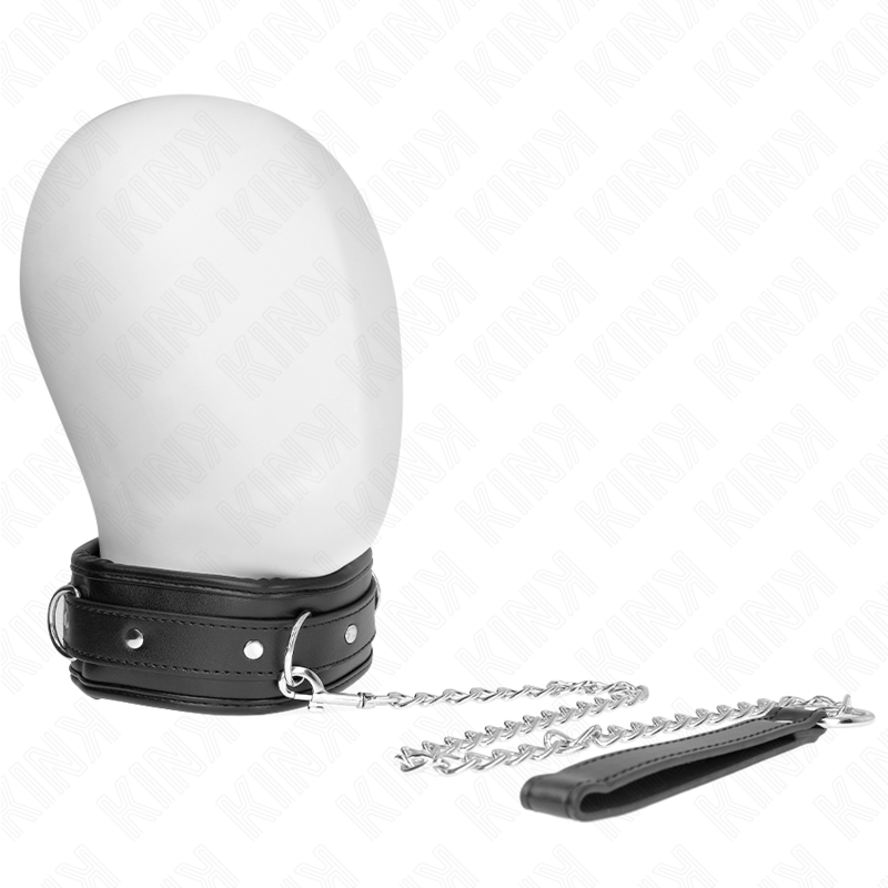 KINK COLLAR & GAG Collier Bracelet Imitation Cuir Éponge Modèle 3 Réglable ... - Aura Intime