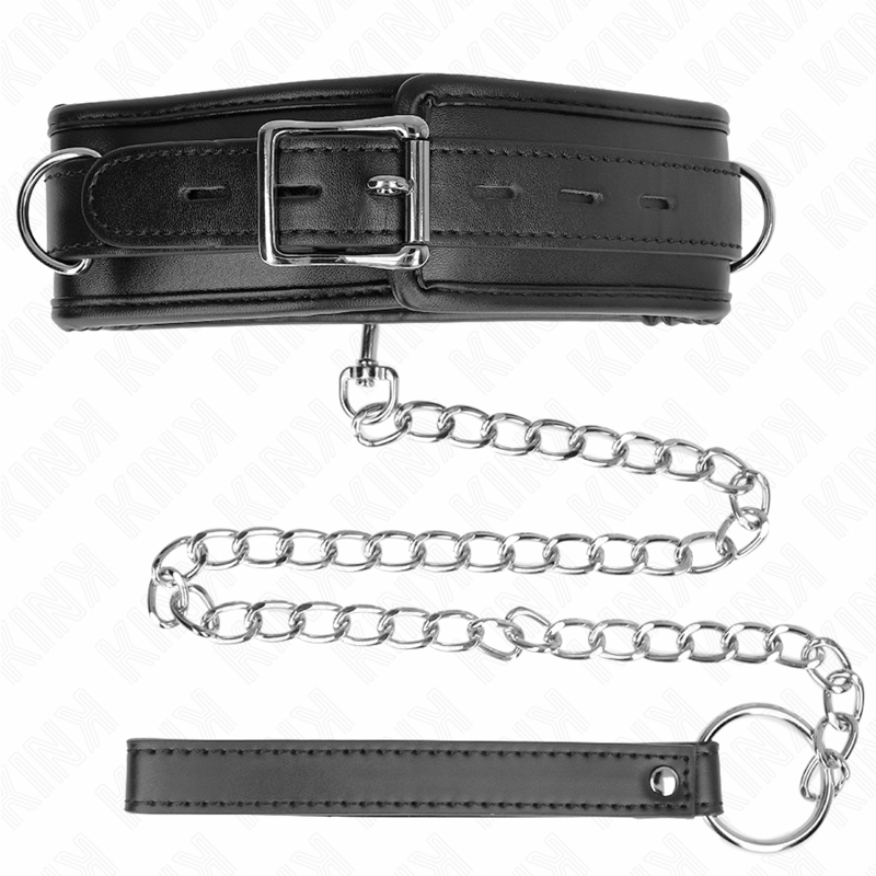 KINK COLLAR & GAG Collier Bracelet Imitation Cuir Éponge Modèle 3 Réglable ... — vue arrière