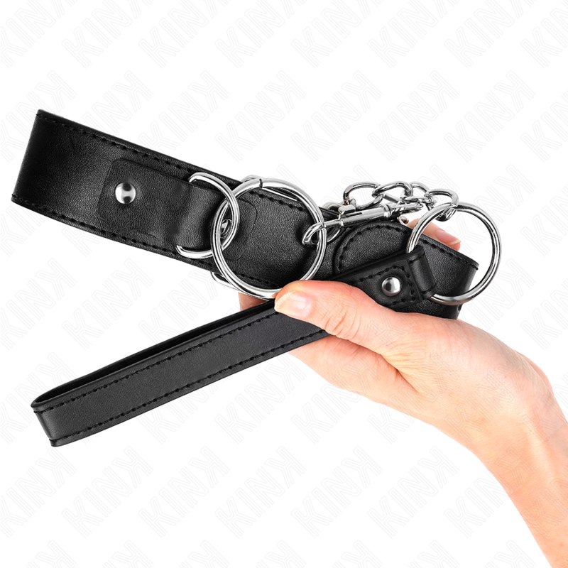 KINK COLLAR & GAG Collier Modèle Basic Laisse Modèle 4 Réglable 36-43 Cm — vue arrière