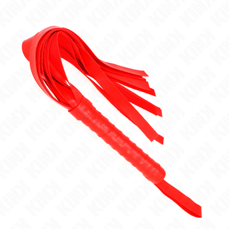 KINK IMPACT & TOUCH Fouet À Queue Large Rouge 48,5 Cm — vue détaillée