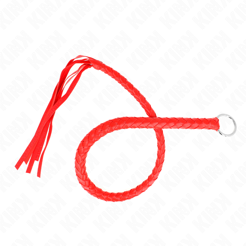 KINK IMPACT & TOUCH Fouet Serpent Anneau Rouge 65 Cm — vue arrière