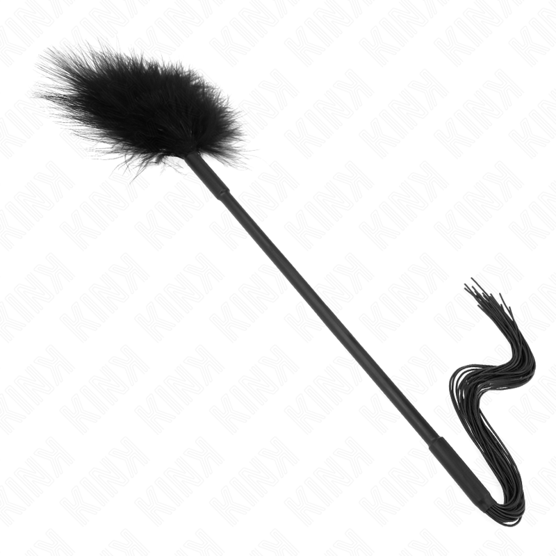 KINK IMPACT & TOUCH Fouet Silicone Plumes Chatouiller 47 Cm — vue arrière