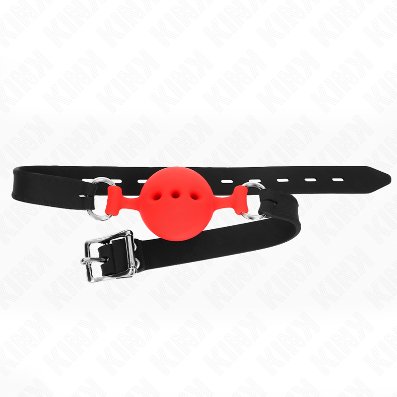KINK COLLAR & GAG Bag Entier Silicone 55 X 2 Cm Boule 4,5 Cm Taille M Rouge... — vue alternative