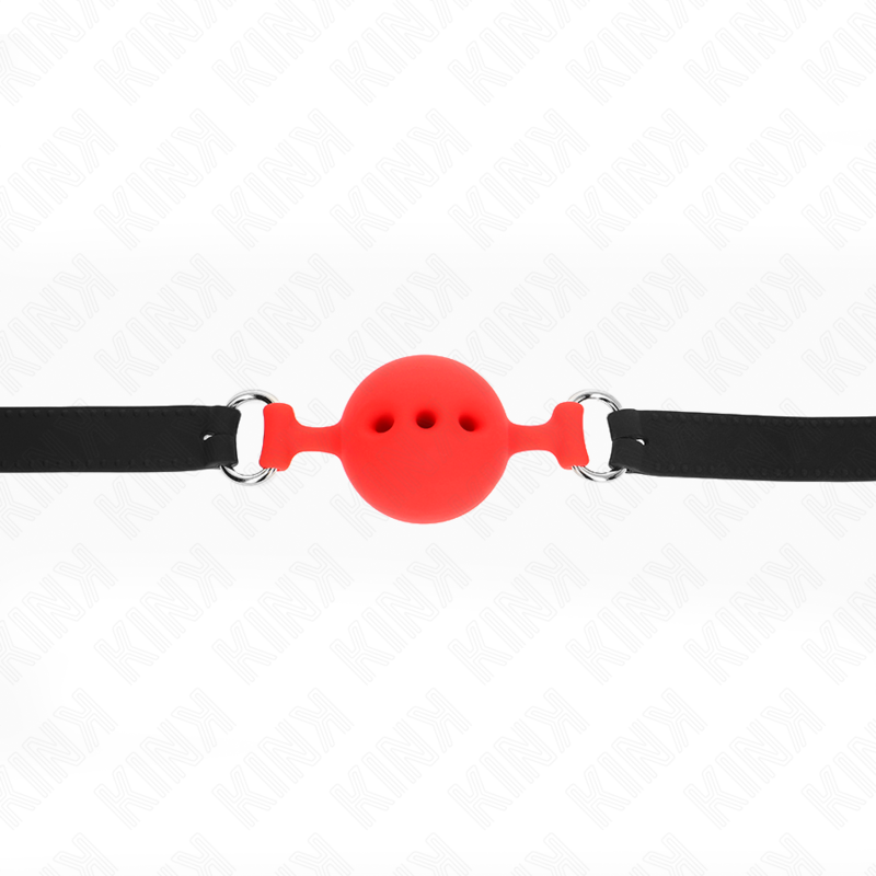 KINK COLLAR & GAG Bag Entier Silicone 55 X 2 Cm Boule 4,5 Cm Taille M Rouge... — vue arrière