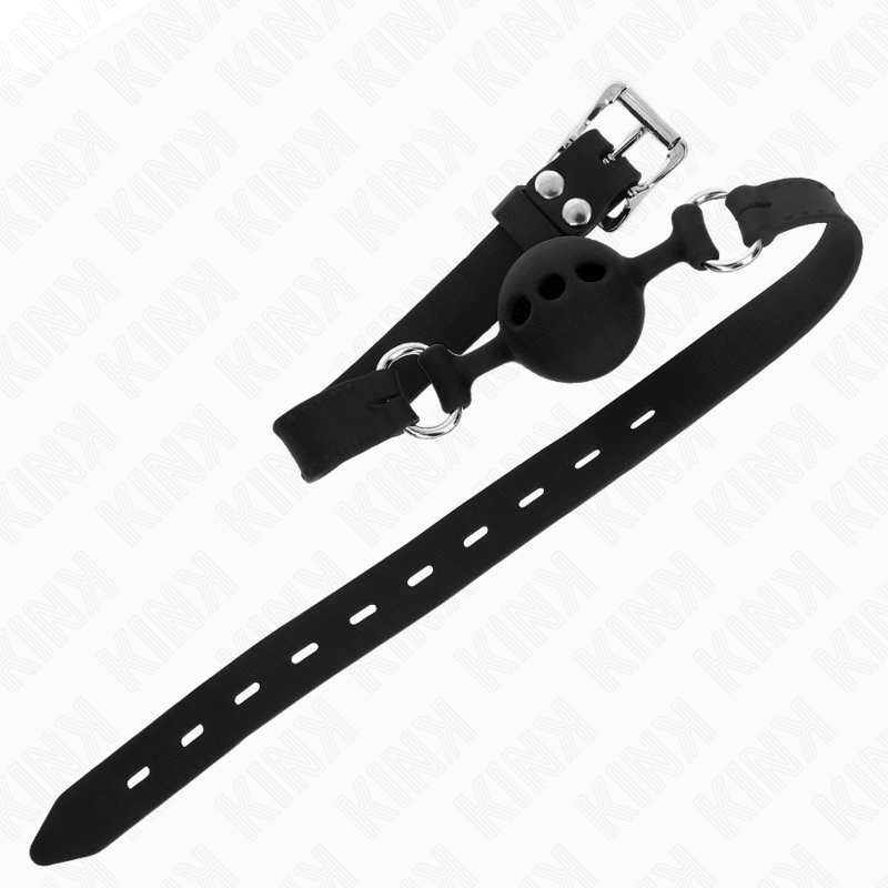 KINK COLLAR & GAG Bâillon Entièrement Silicone 55 X 2 Cm Boule 4 Cm Taille ... — vue alternative
